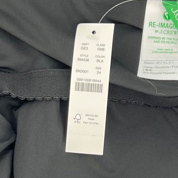 J. Crew Womens Draped Blouson One Piece Swimsuit Size 24 Black Floaty Fit Halter - Picture 13 of 13